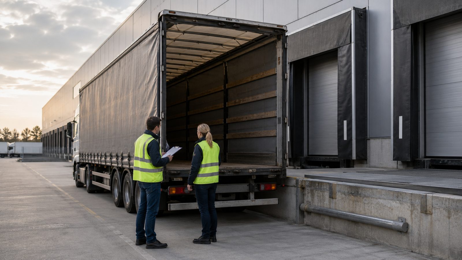 Kontrolle an der Verladerampe: Ladung, Papiere und Zuständigkeit werden geprüft